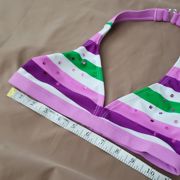 Sand and Sun Bikini Top Girl L 10-12 - Picture 5 of 6